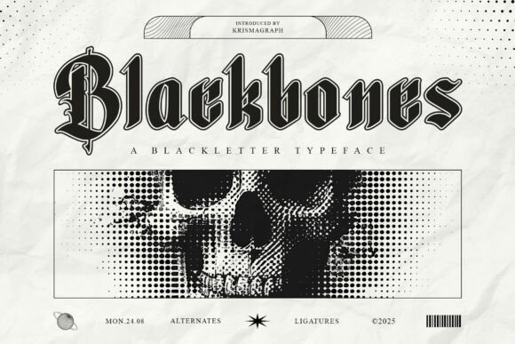 Blackbones: A Bold Typeface for Making a Powerful Typographic Statement