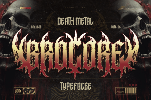 Brocore: A Bold Typeface for Dark and Edgy Designs