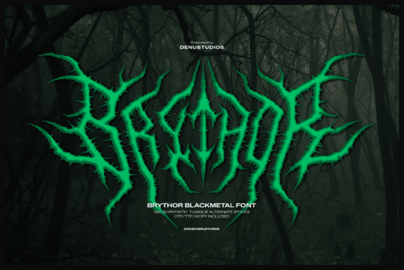Brythor: The Ultimate Font for Black Metal and Extreme Creativity