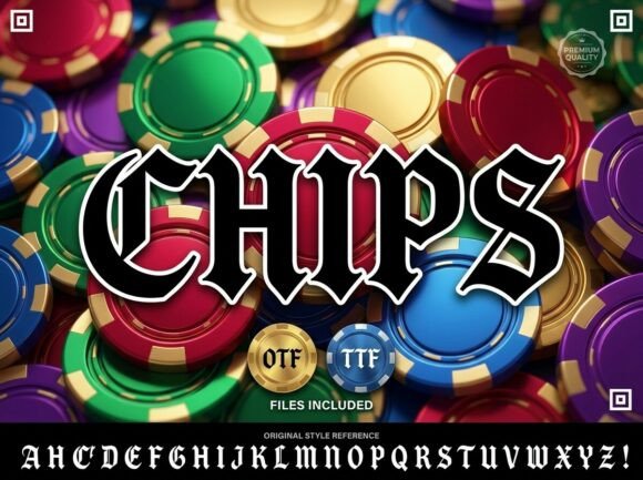 Chips: A Bold Typeface for High-Stakes Design