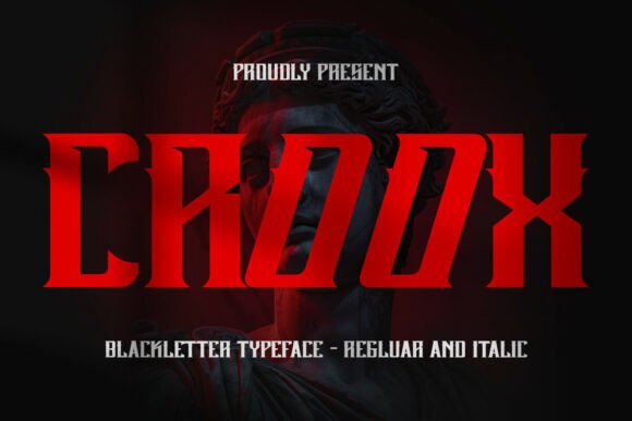 Croox: A Typeface of Dark Elegance and Modern Edge