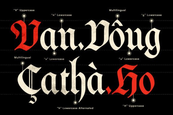 Devonxa - Gothic Blackletter Font for Dark and Modern Designs