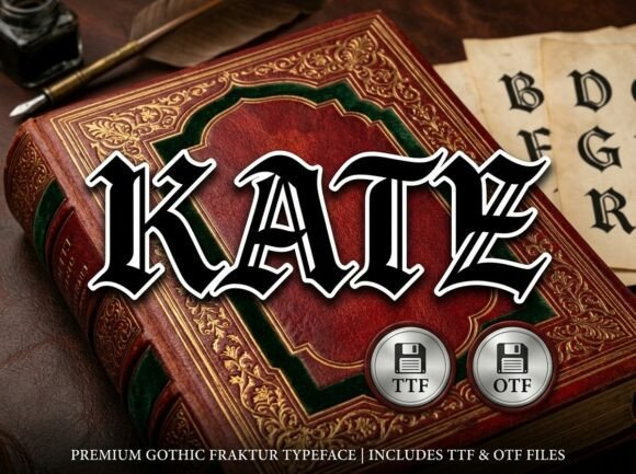 Kate: A Gothic Fraktur Typeface for Timeless Typography