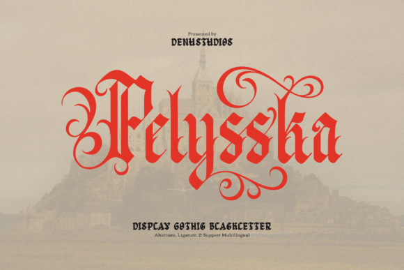 Pelysska: A Gothic Font That Elevates Branding and Design with Dark Elegance