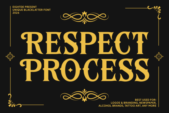 Respect Process: A Bold Font for Impactful Design and Branding