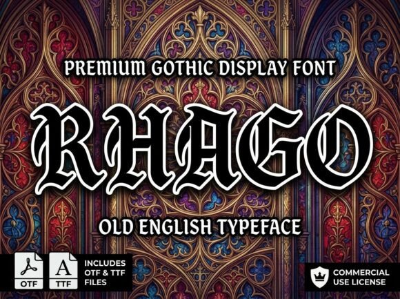Rhago: A Decorative Display Font for Strategic Creative Impact