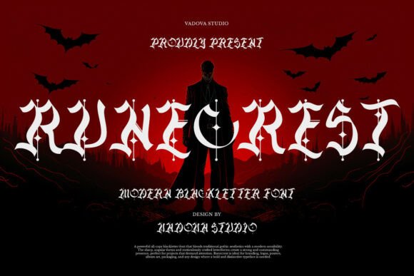 Runecrest: A Bold Display Font for Modern Design