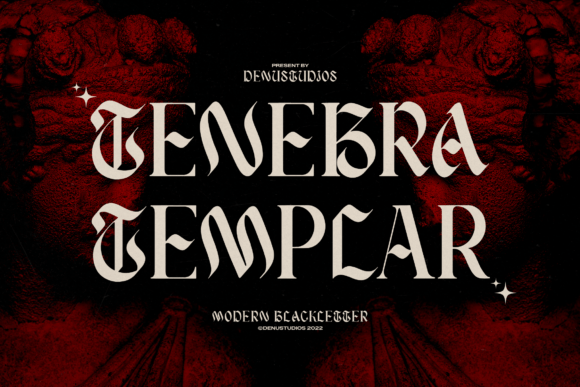 Tenebra Templar: A Modern Gothic Font for Dark-Themed Designs