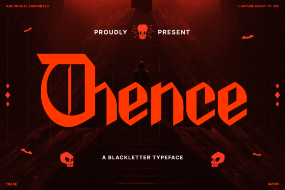 Thence Typeface: A Bold Choice for Dark-Themed Designs