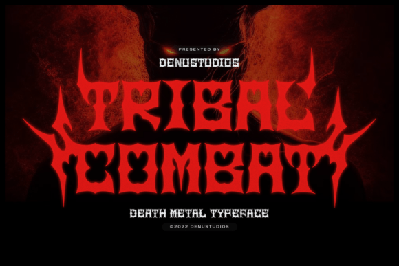 Tribal Combat Death Metal Typeface: A Bold Choice for Modern Design Projects
