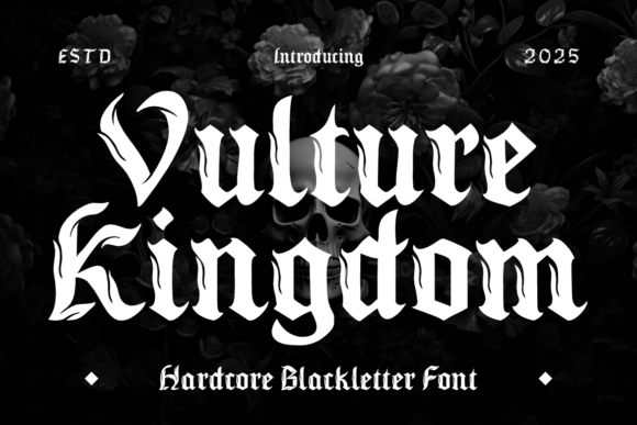 Vulture Kingdom Font: A Bold Statement for Dark Creativity